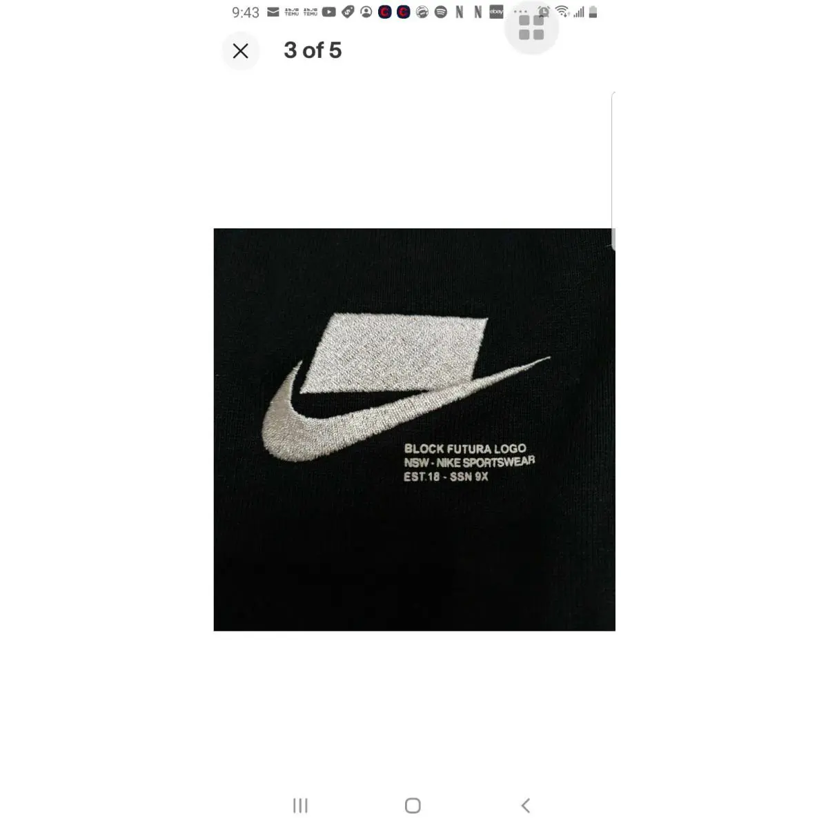 Nike clothing - Sportswear NSW - Sportswear NSW - Black (UPC: 194493726704) 1