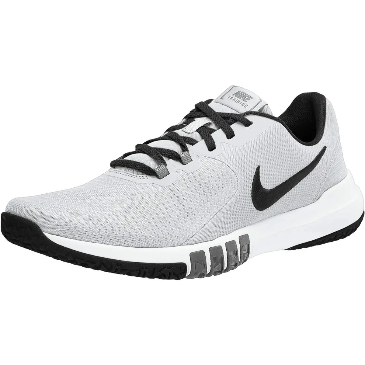 Nike Men`s Nike Flex Control TR4 Athletic Shoe White/blacksmoke Grey 13