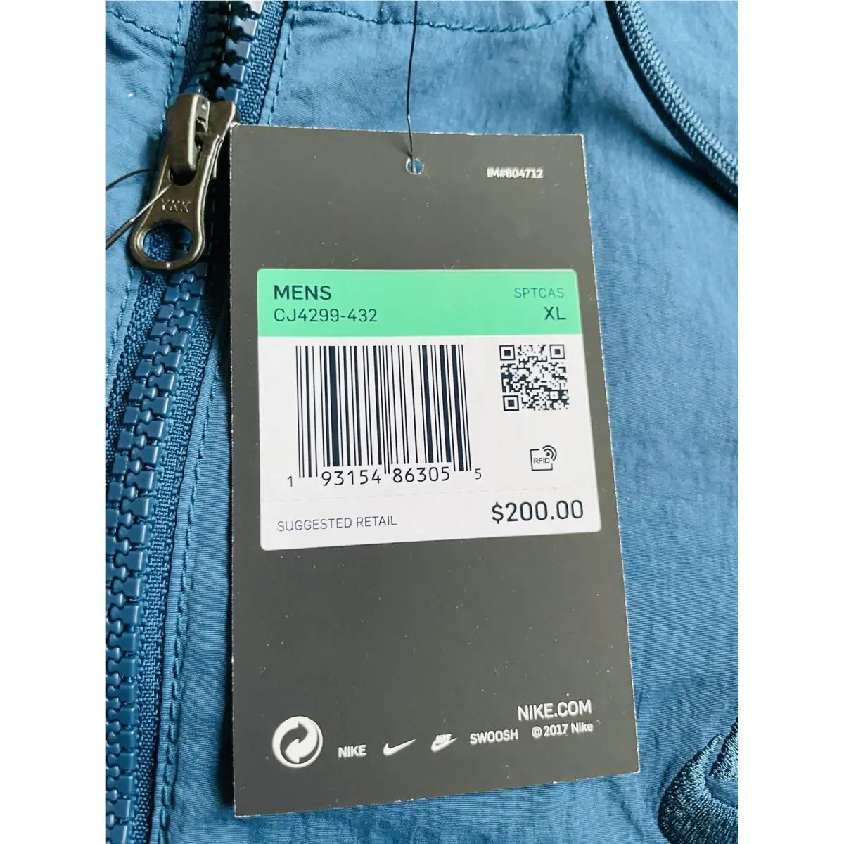 Nike clothing - Nike Windrunner Jacket - Windrunner Jacket - Blue (UPC: 0193154863055) 3