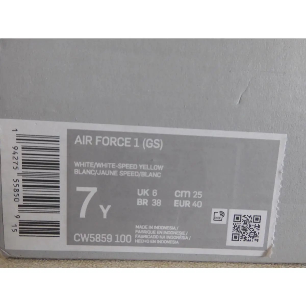Nike shoes - Nike Air Force 1 GS - White (UPC: 194275558509) 3