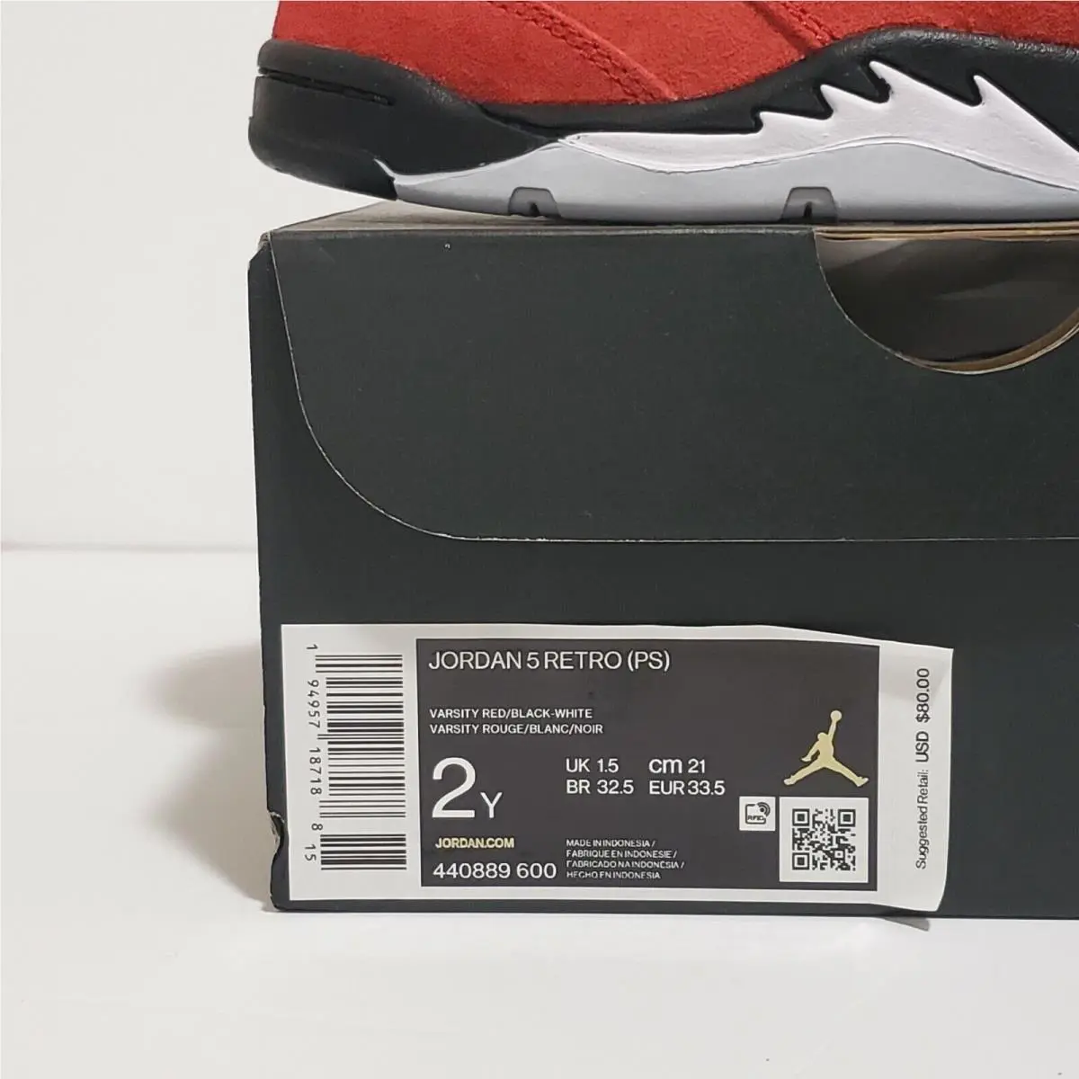 Nike shoes - Air Jordan 5 - Air - 440889 600 - Red (UPC: 194957187188) 10
