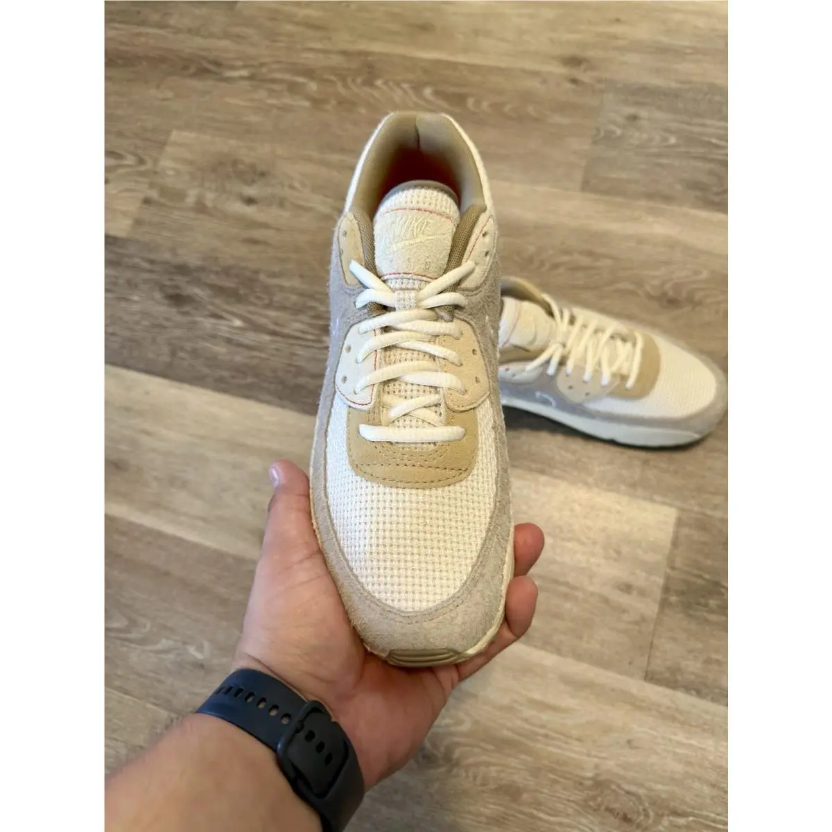 Nike shoes - Nike Air Max 90 Premium - IM6773-104 - Muslin / Pale Ivory / College Grey / Sail (UPC: 198486288743) 4