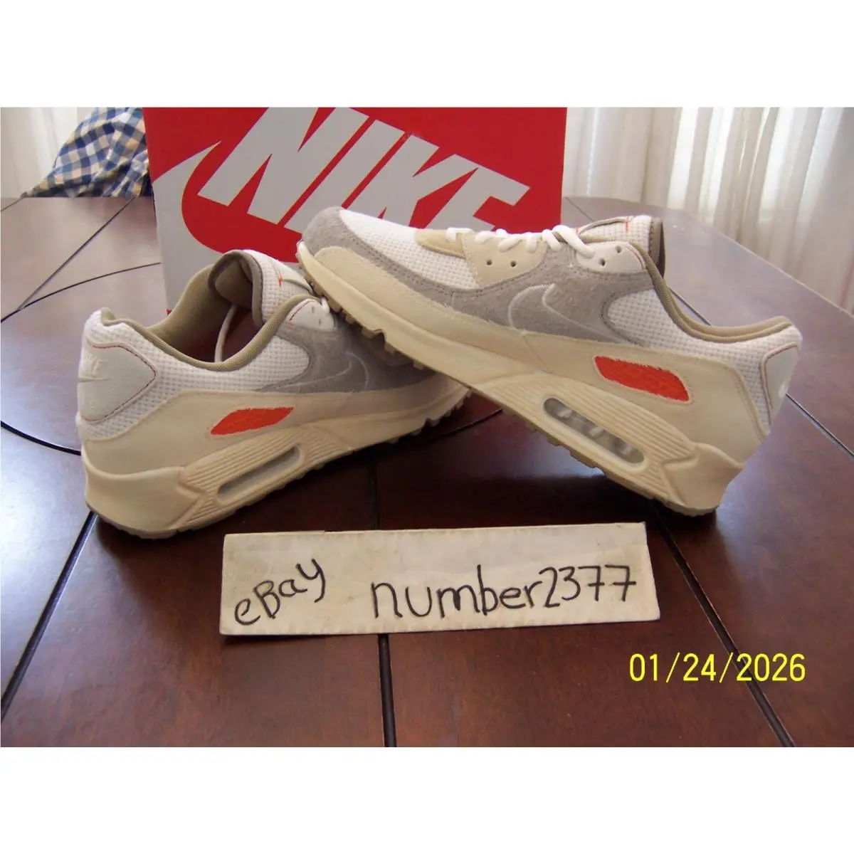 Nike shoes - Nike Air Max 90 Premium - IM6773-104 - Muslin / Pale Ivory / College Grey / Sail (UPC: 198486275712) 3