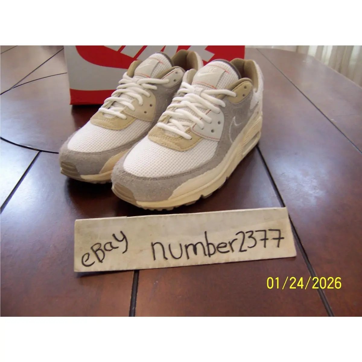 Nike shoes - Nike Air Max 90 Premium - IM6773-104 - Muslin / Pale Ivory / College Grey / Sail (UPC: 198486275712) 5