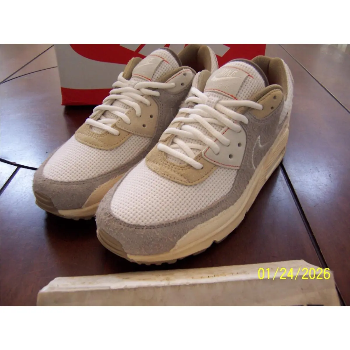 Nike shoes - Nike Air Max 90 Premium - IM6773-104 - Muslin / Pale Ivory / College Grey / Sail (UPC: 198486275712) 6