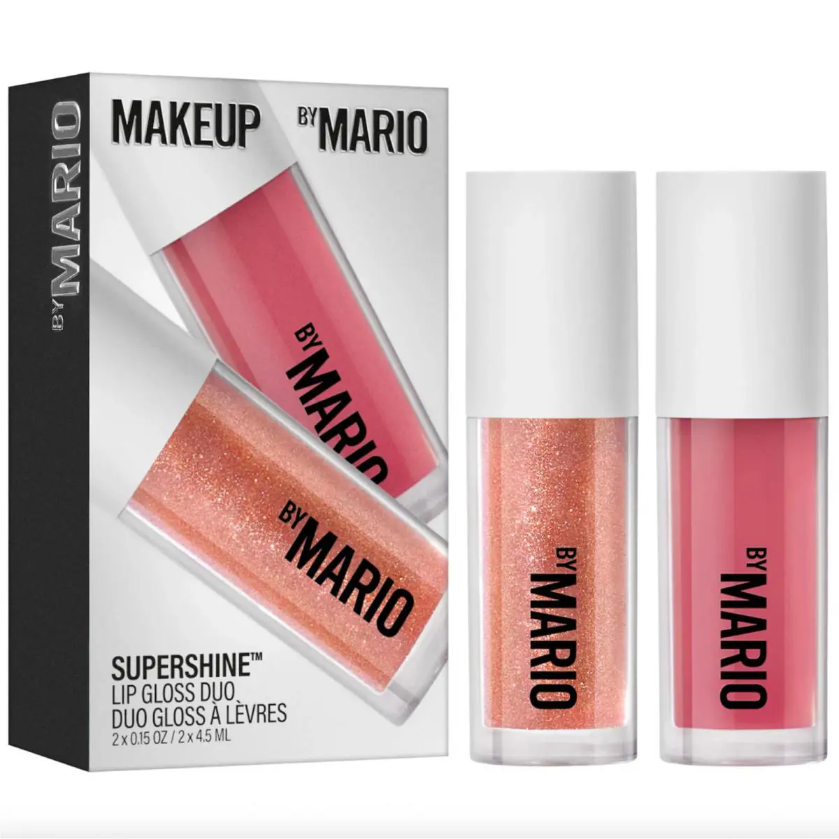 Makeup By Mario Hydrating Supershine Lip Gloss Duo Limited Edition 2 x 0.17 oz