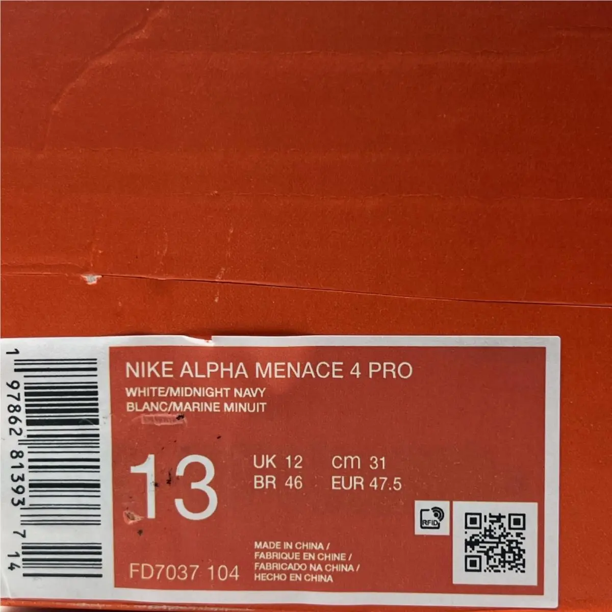 Nike shoes - Nike Alpha Menace - Alpha Menace - FD7037-104 - White 5