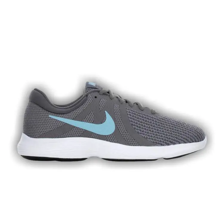 Nike Revolution 4 Wide Women Ocean Bliss Gunsmoke Running Shoes Size 8.5 W Wide - Gray