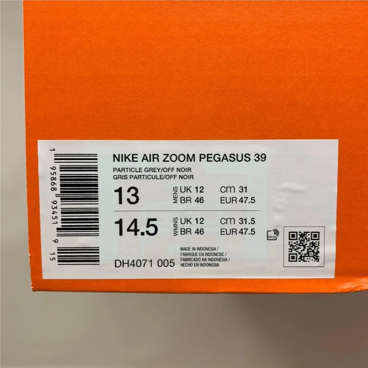 Nike shoes - Air Zoom Pegasus 39 - Air Zoom Pegasus - DH4071-005 - Gray 4