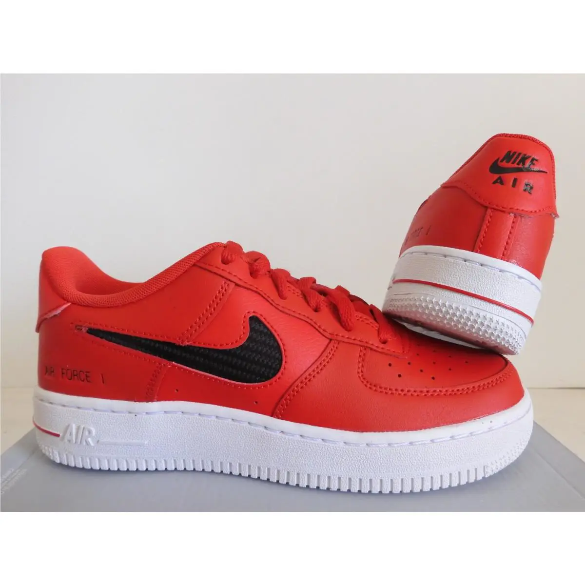 Nike shoes - Nike Air Force 1 `07 - Red (UPC: 194499673620) 0
