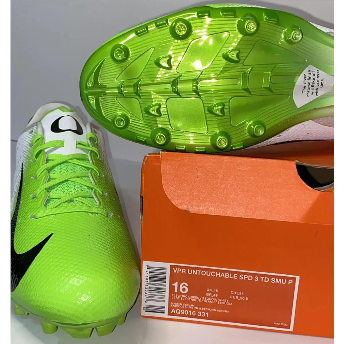 Nike shoes - Nike Vapor Untouchable - Vapor Untouchable - AQ9016-331 - Electric Green & White 8