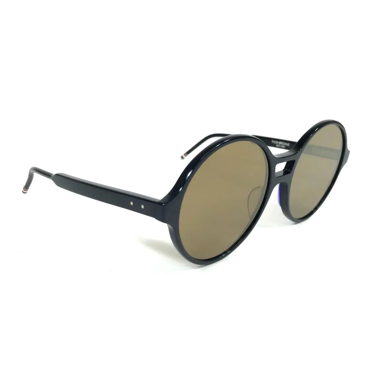 Sunglasses TBS409-58-01A Nvy Navy Blue Frames with Brown Lenses by Thom Browne
