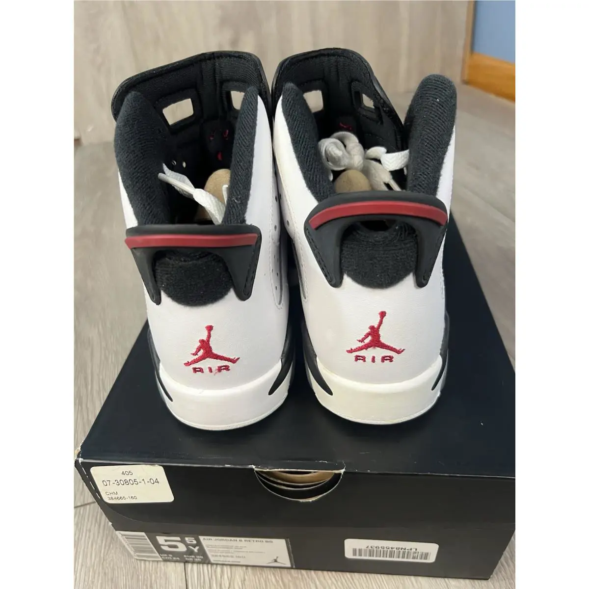 Nike shoes - Air Jordan 6 - Air - White/Red/Black 10