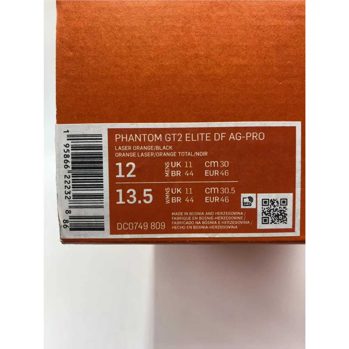 Nike shoes - Nike Phantom GT2 - Phantom - DC0749 809 - Laser Orange/Black (UPC: 195866222328) 6