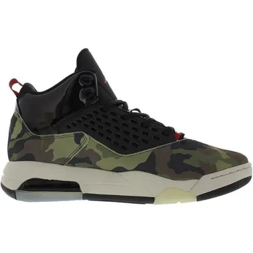 Men`s Jordan Maxin 200 CD6107 200 Numeric_13 - Medium Olive/Gym Red-black