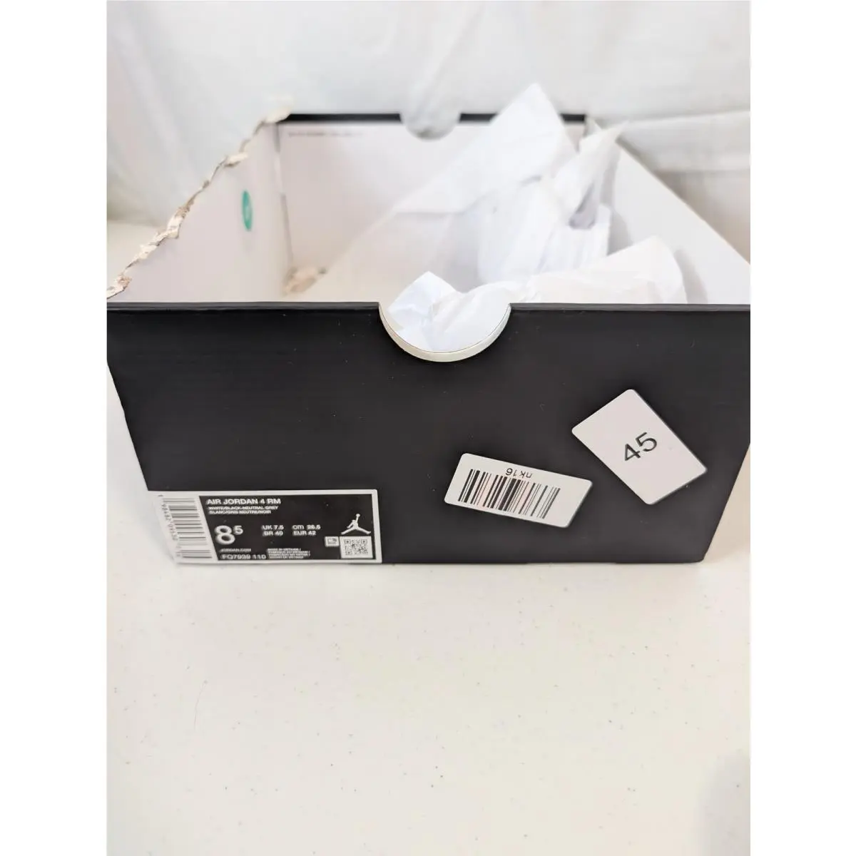 Nike shoes - Air Jordan 4 RM - Air - FQ7939-110 - White, Black, Grey, Gum 8