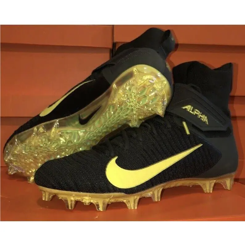Oregon Ducks PE Team Issued Size 14.5 Nike Alpha Menace Elite 2 Flyknit Cleats