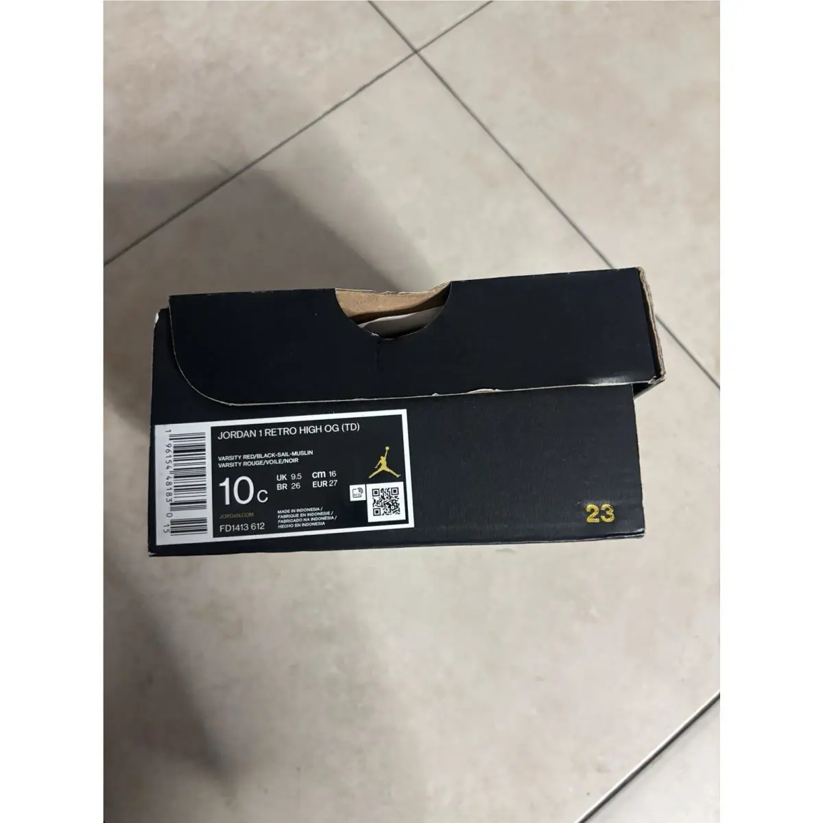 Nike shoes - Jordan 1 Retro High OG - FD1413612 - Red (UPC: 0196154481809) 1