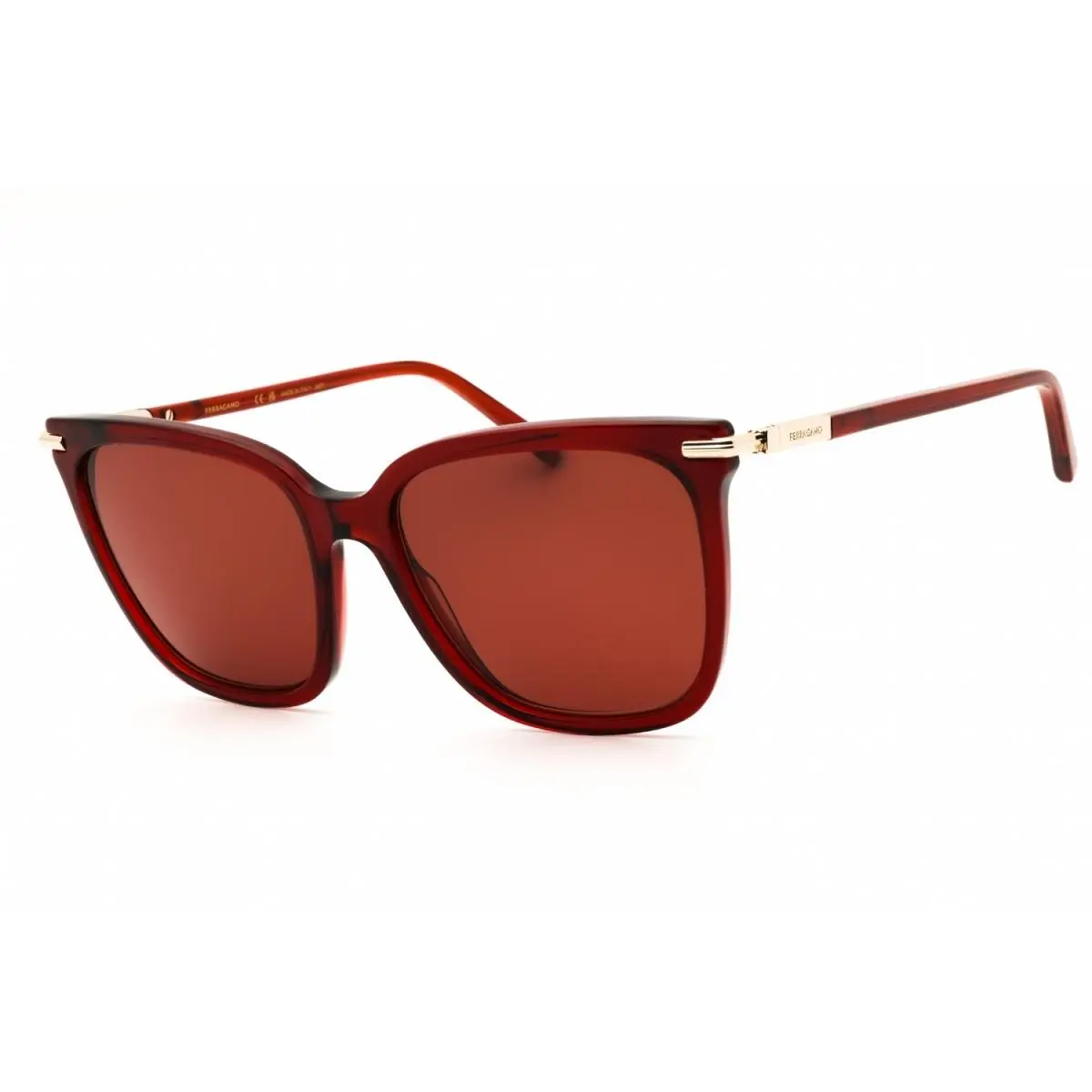 Salvatore Ferragamo SF2037S 616 Transparent Red/mauve 56-18-145 Sunglasses
