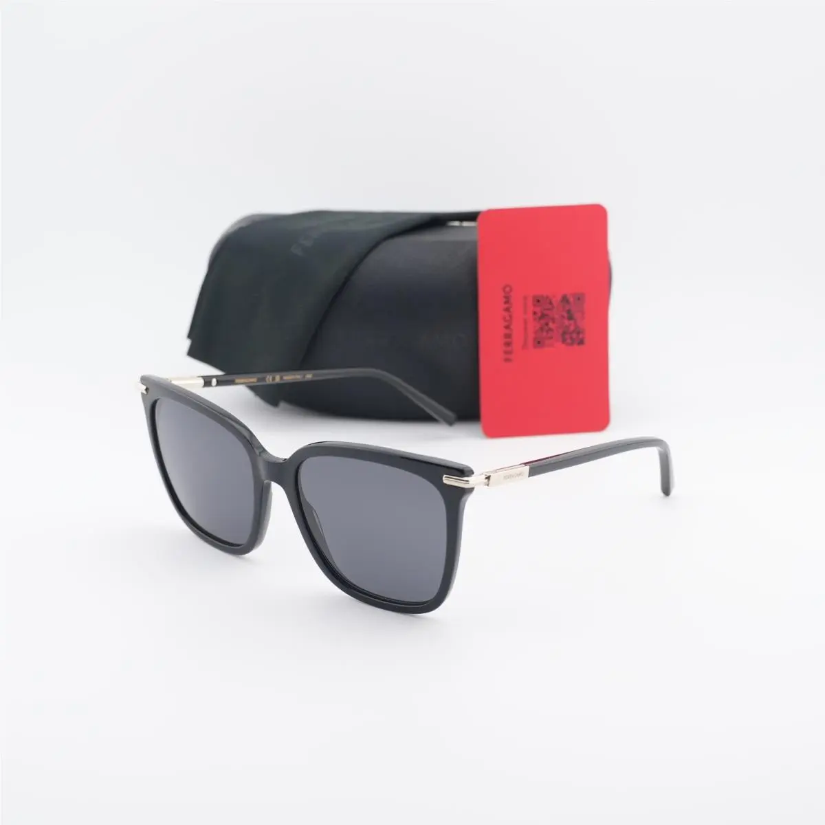 Salvatore Ferragamo SF2037S 001 Black/grey 56-18-145 Sunglasses