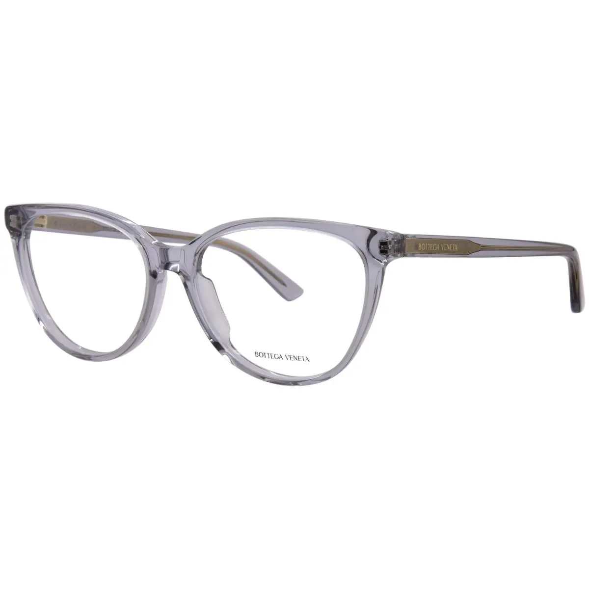 Bottega Veneta BV1313O 014 Eyeglasses Women`s Light Blue Full Rim Cat Eye 55mm