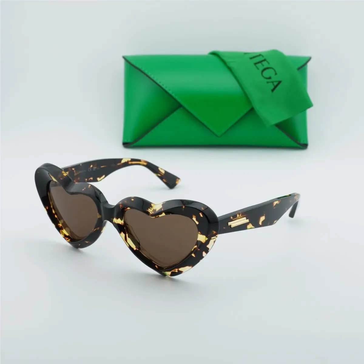 BV1432S 002 Havana/brown 55-18-145 Sunglasses by Bottega Veneta