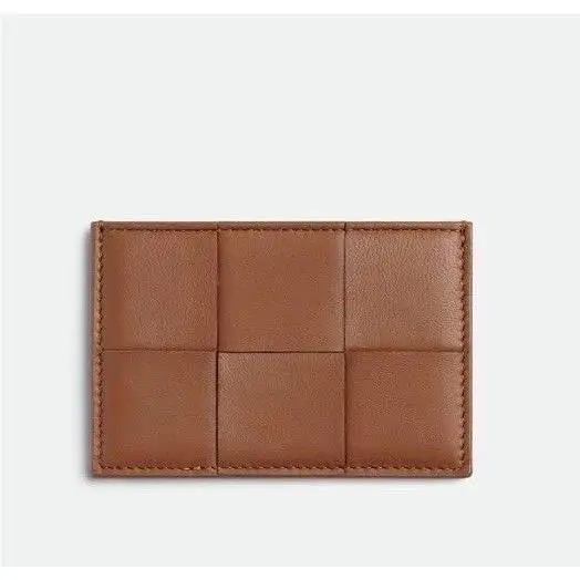 Bottega Veneta Men`s Leather Card Case Cognac/space 748052 Italy