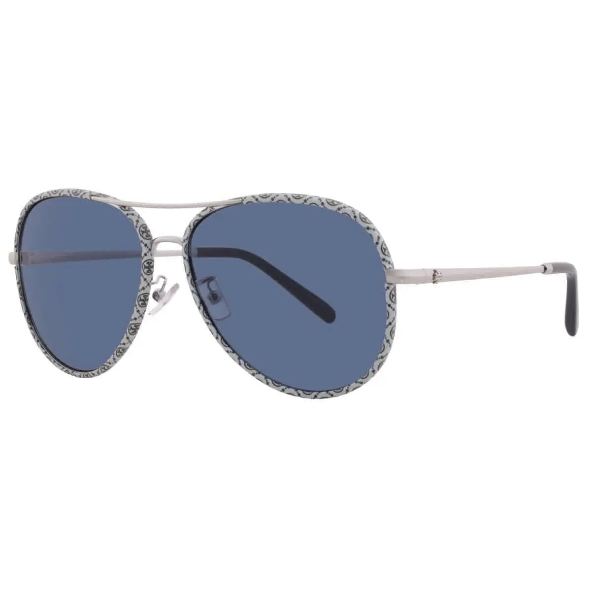 Tory Burch Navy Blue Pilot Ladies Sunglasses TY6114 32744L 60 TY6114 32744L 60