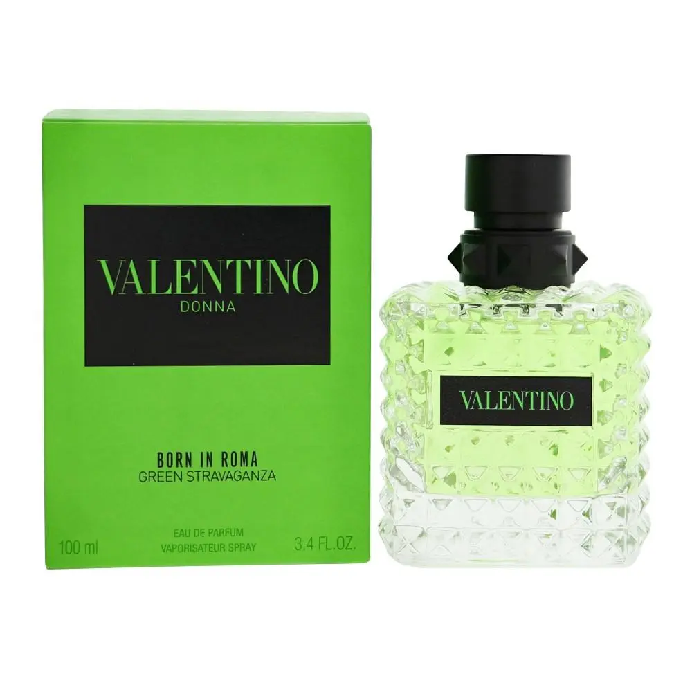 Born In Roma Green Stravaganza by Valentino Box For Women 3.4 Oz Eau De Parfum