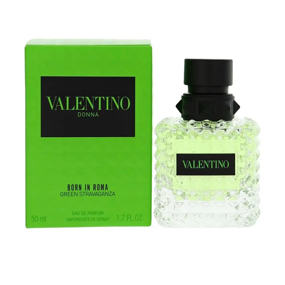 Born In Roma Green Stravaganza by Valentino Box For Women 1.7 Oz Eau De Parfum