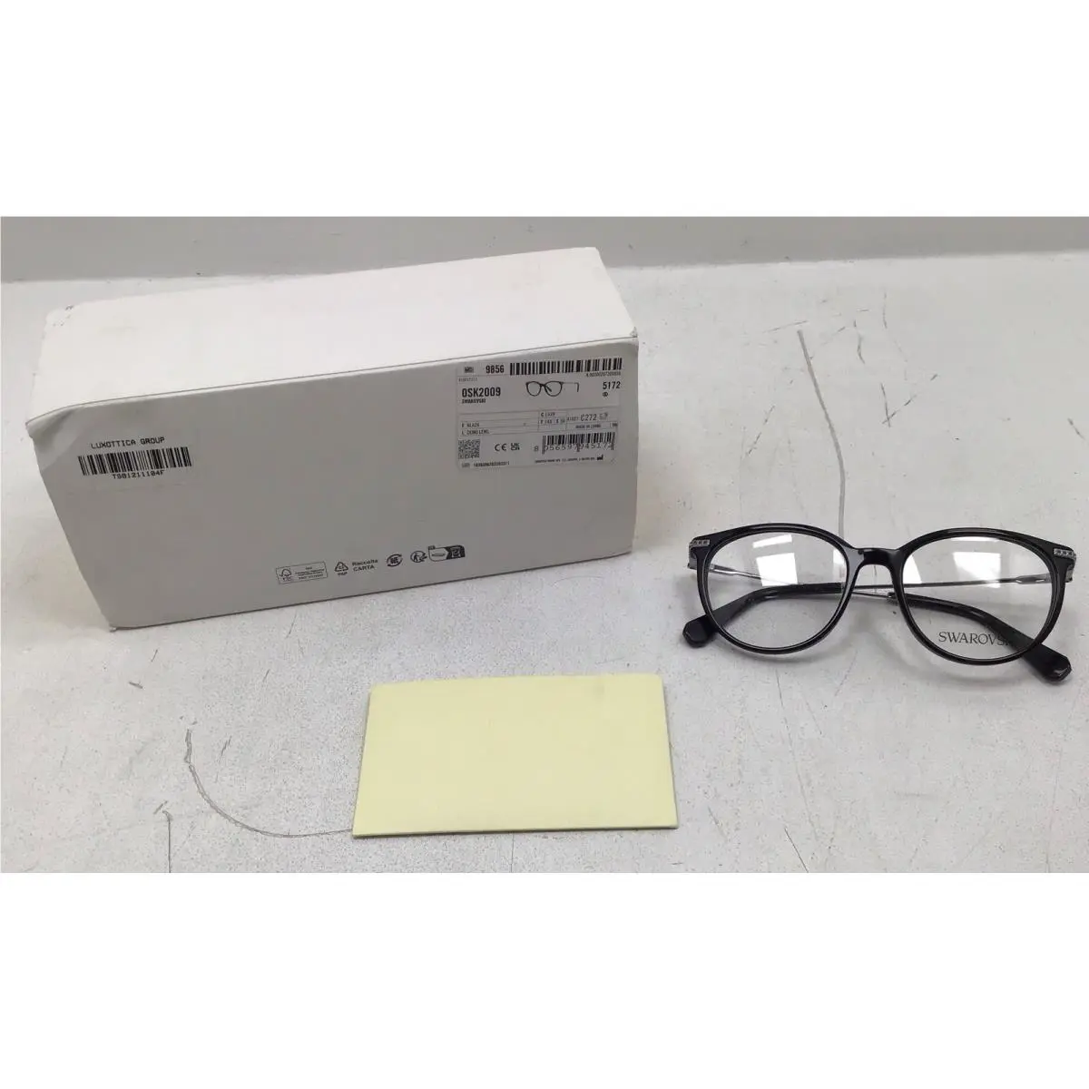 Swarovski Women`s Demo Lens Eyeglasses SK2009 1039 Size 50mm In Black