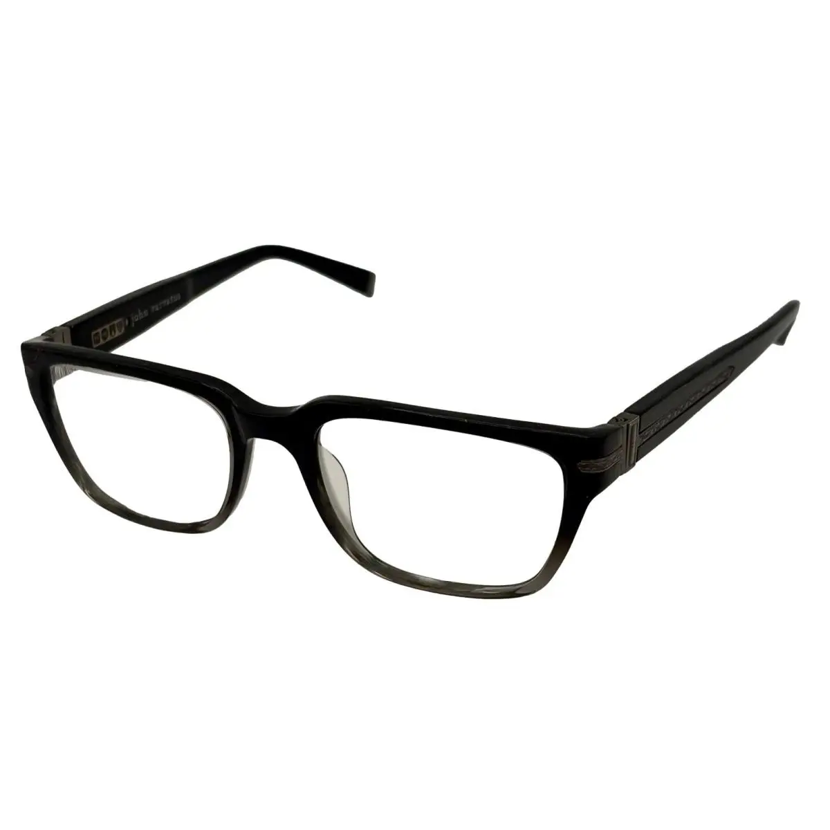 John Varvatos Eyeglasses Rectangle Mens Black Gradient Eyewear Frame V350 50mm