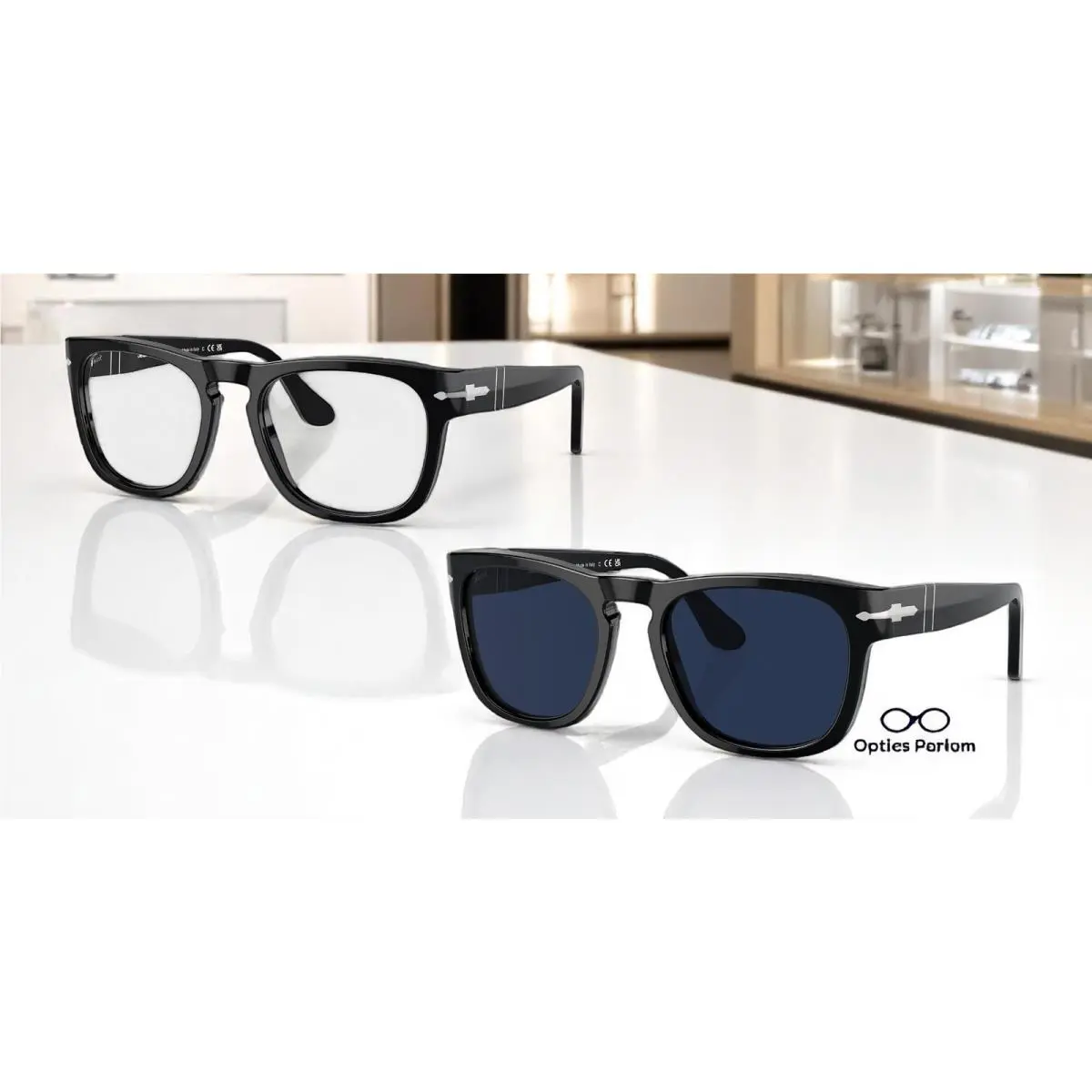 Persol PO3333S 95 GG Elio Black Transitions 8 Sapphire 54 mm Unisex Sunglasses