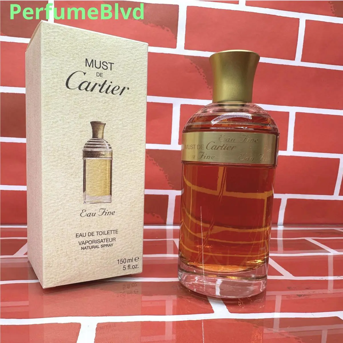 Must DE Cartier Eau Fine 5.0 Fl.oz 150 ML Eau DE Toilette Spray Women Box