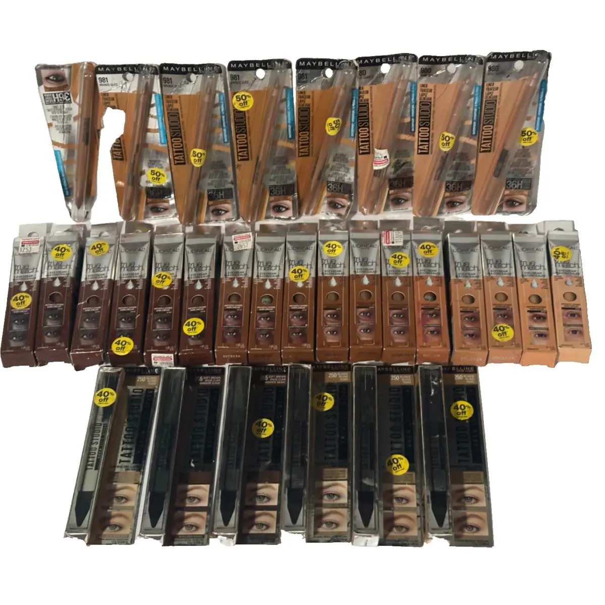 Lot 31 Eye Pencil Cream Concealer Lift Stick Maybelline Tattoo L`oreal