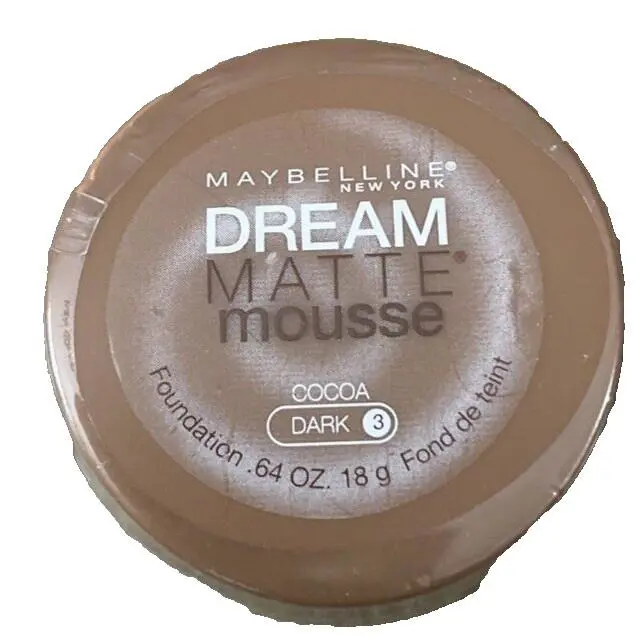 Maybelline Dream Matte Mousse Dark Cocoa 3 .64oz--SHIPS N 24 Hours