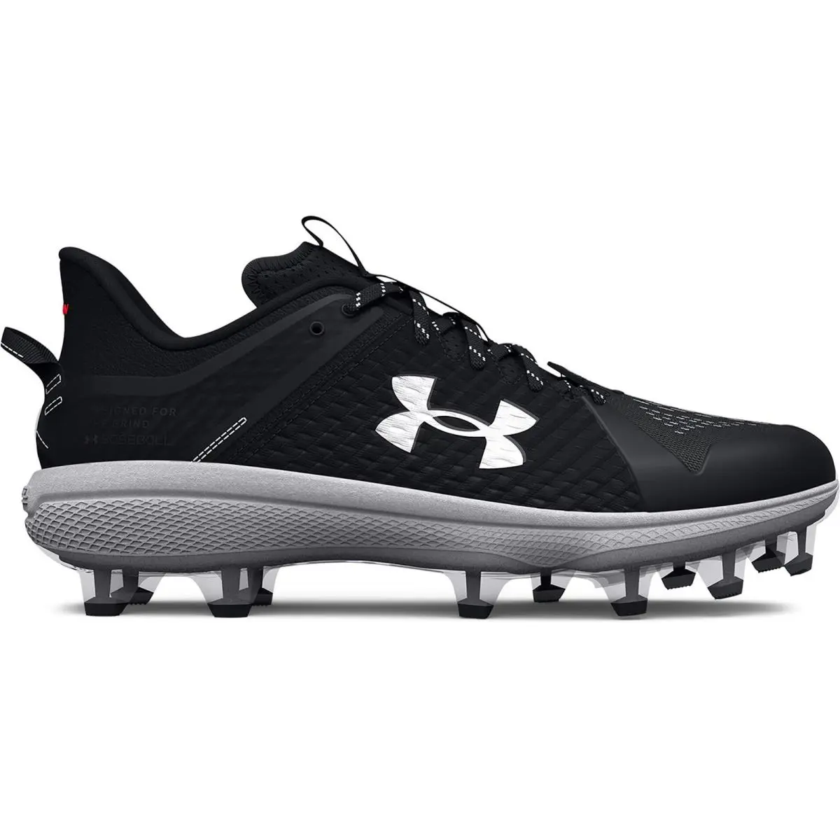 3025591-001 Mens Under Armour Yard Low MT Tpu - Black/Black/White