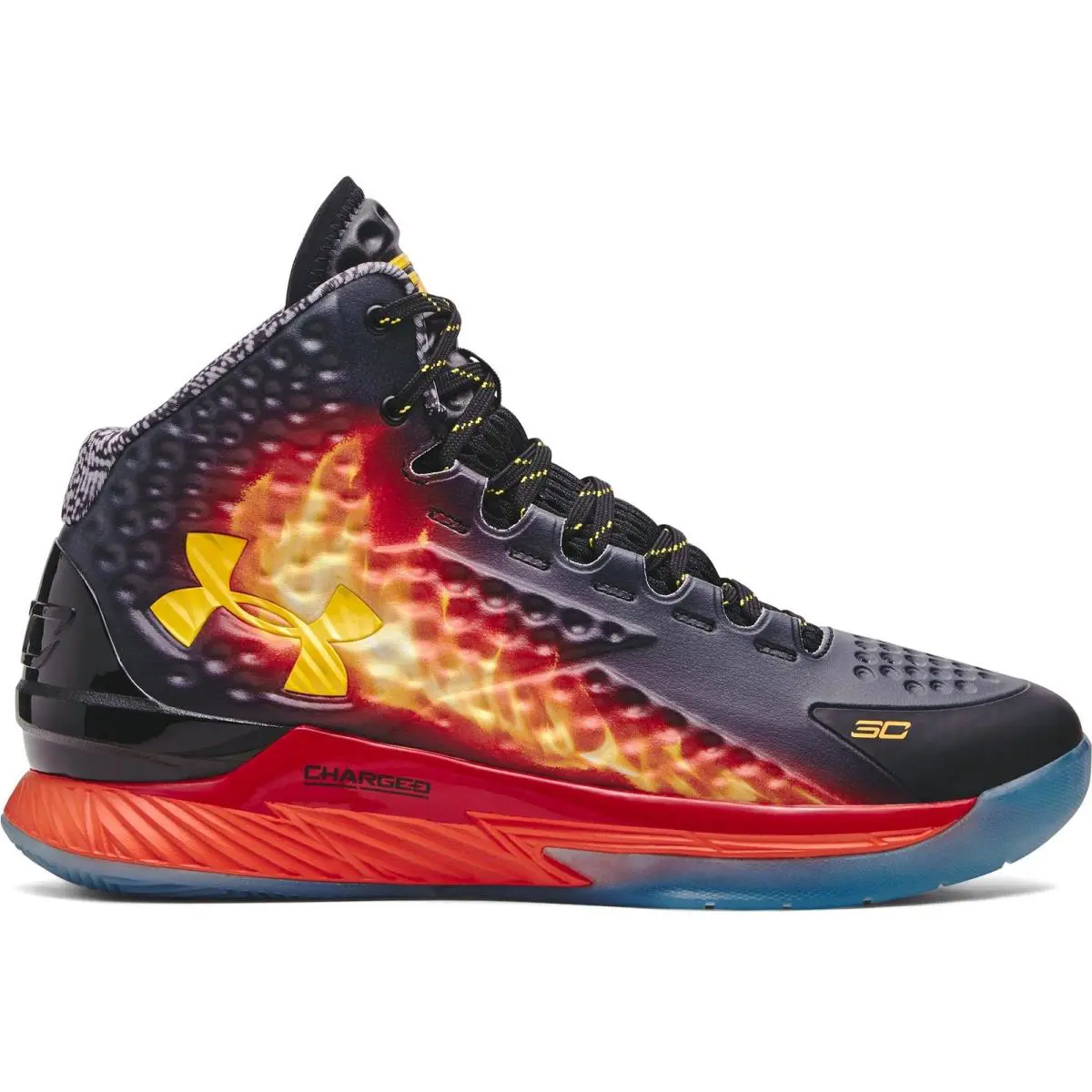 3028138-001 Mens Under Armour Curry 1 Retro - Black/Team Orange/Taxi