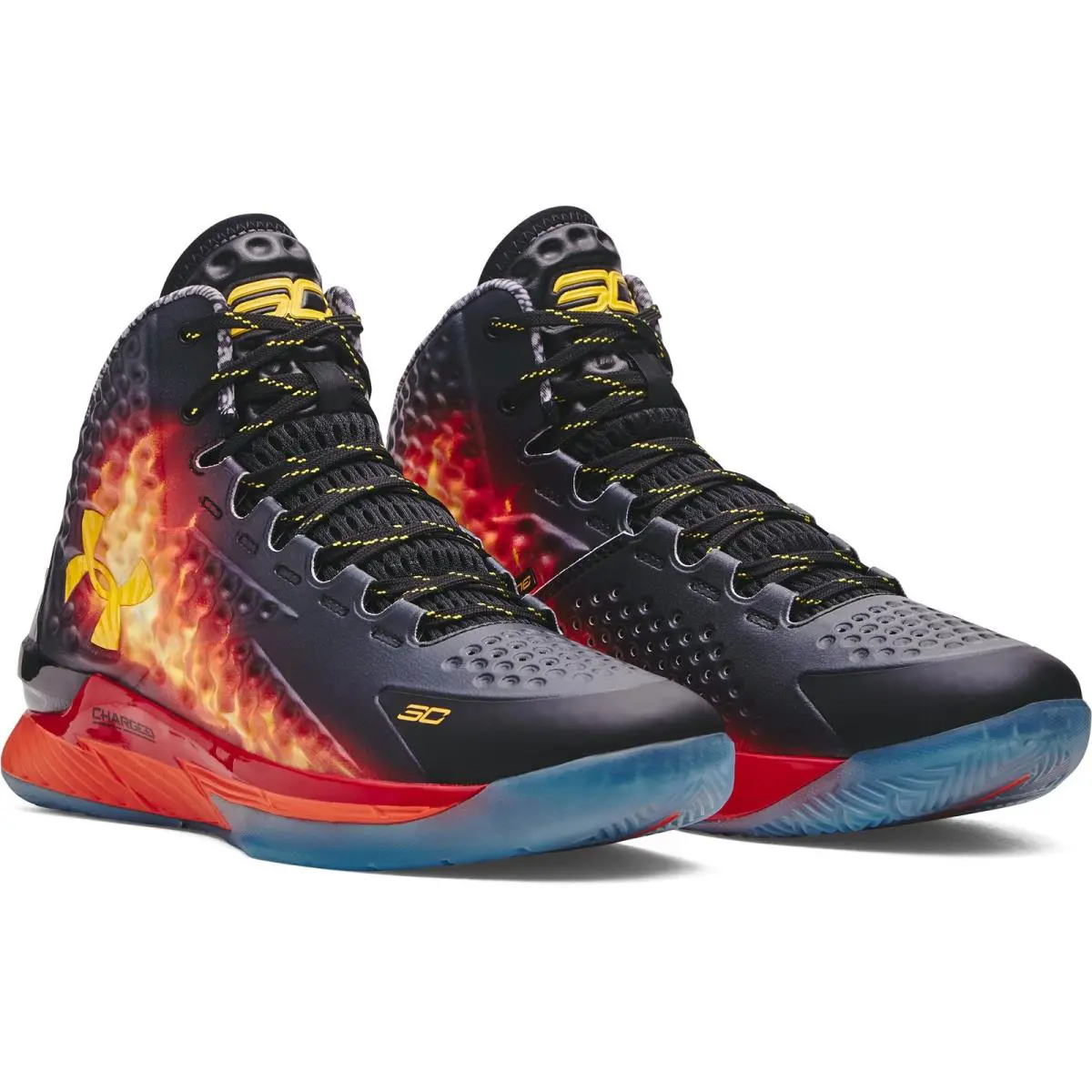 Under Armour shoes - Black/Team Orange/Taxi 5