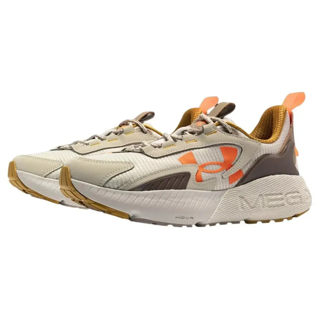 Under Armour Hovr Mega 2 Mvmnt Comfort Running Sneaker Men`s 3026629-102 - Grey/Grey/Orange