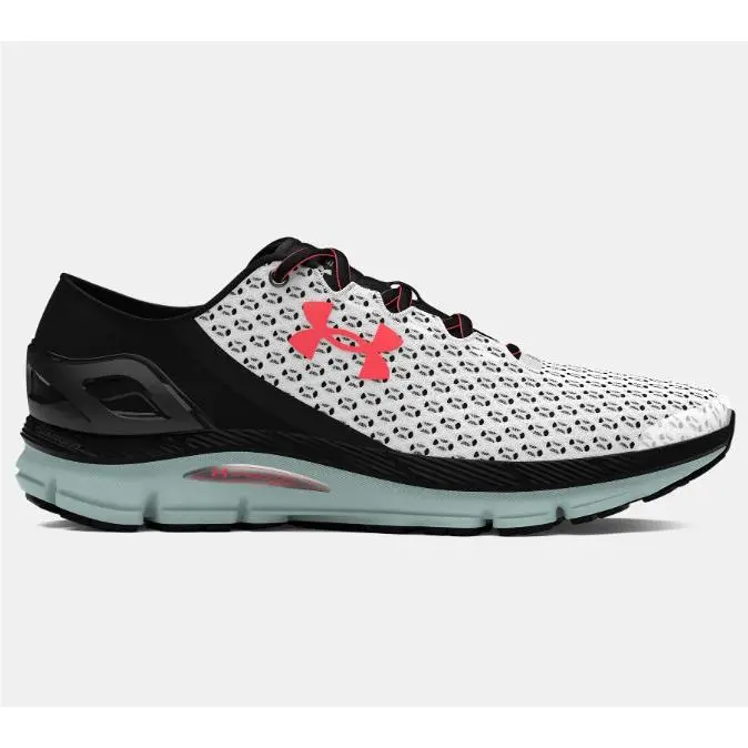 Under ® (men`s 11 M) Speedform™ Gemini Running Shoes in Whi Armour® Men`s 11 M Speedform™ Gemini Running Shoes in White Enamel/blue