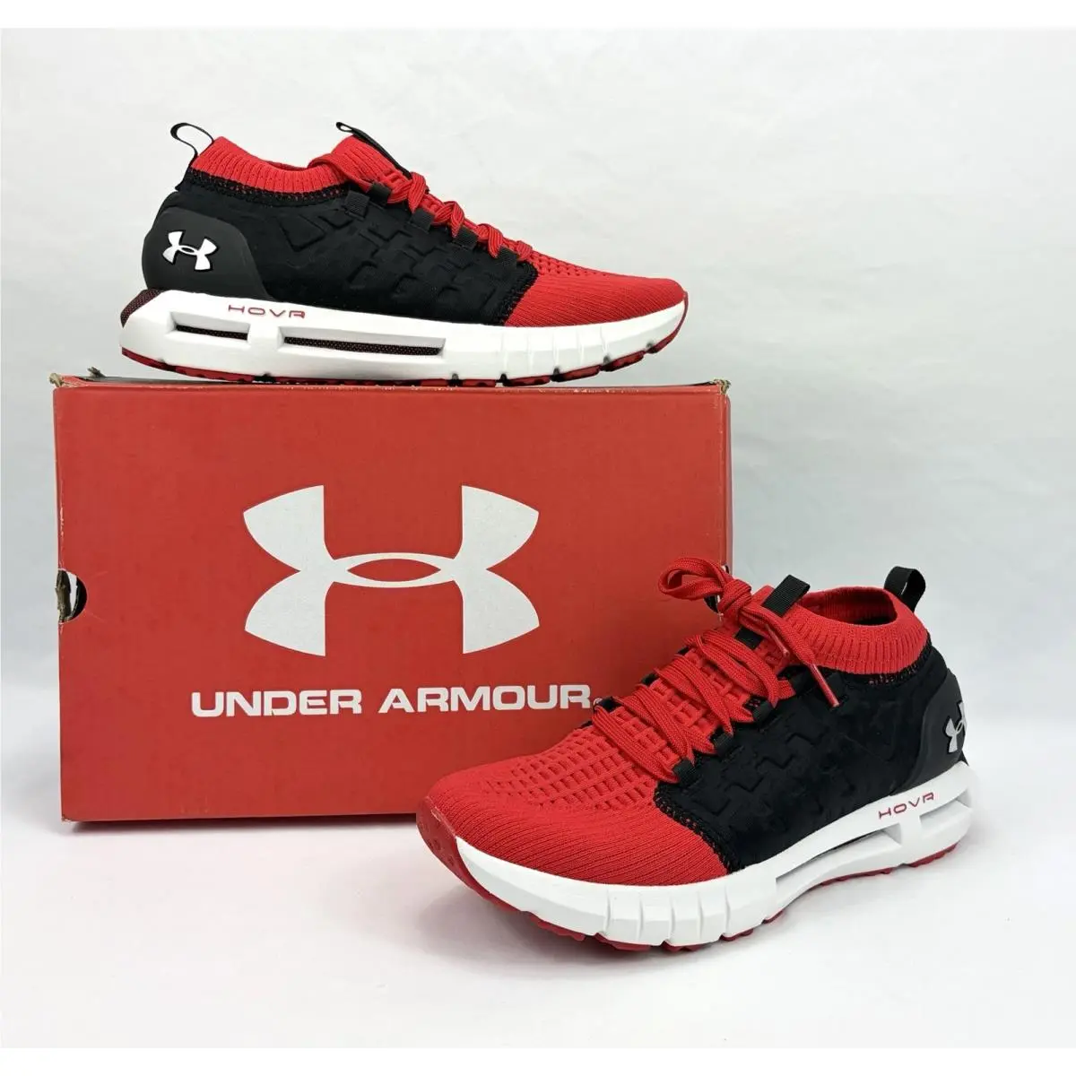 Under Armour Hovr Phantom 1 Running Sneaker Shoes Red Black Men`s 9