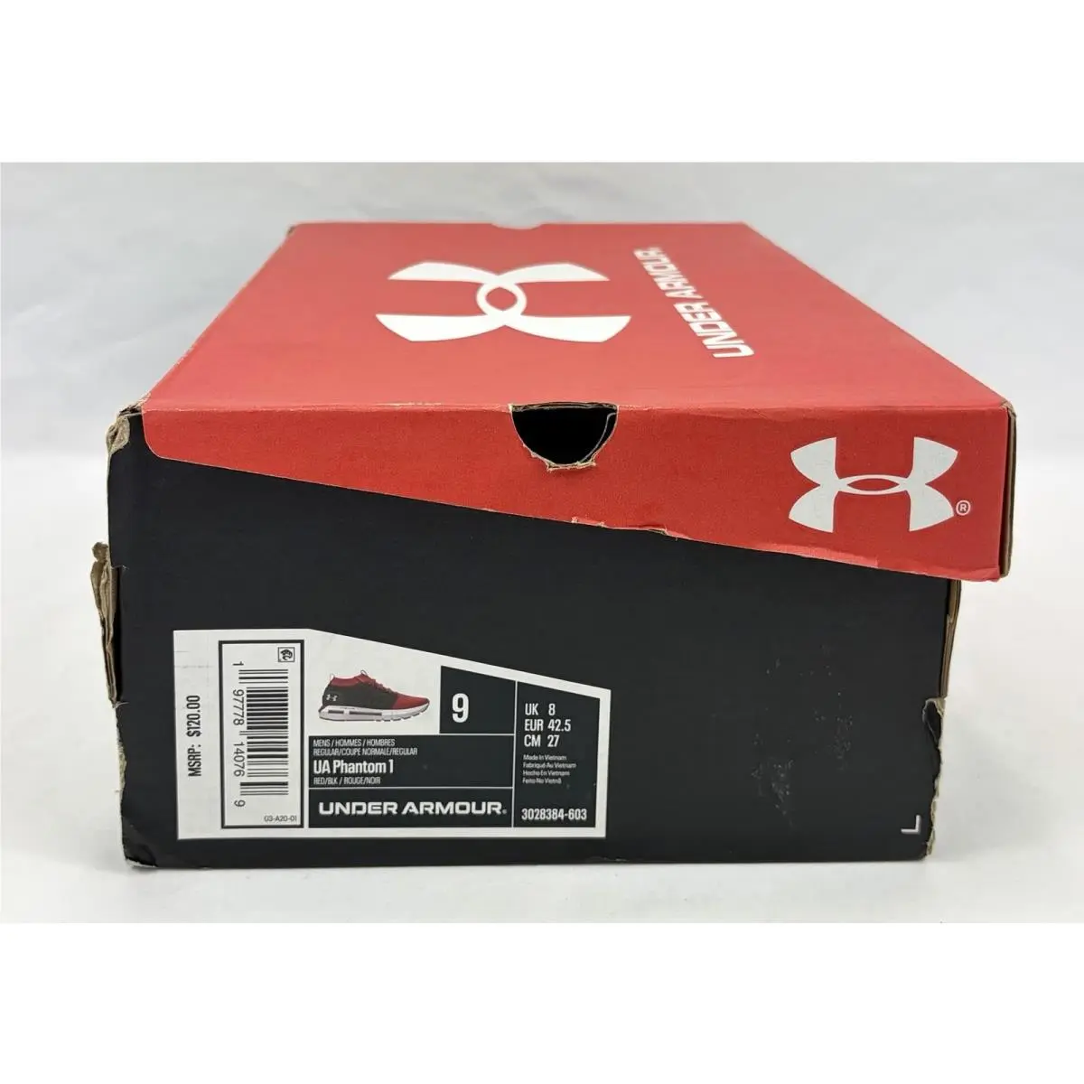 Under Armour shoes - Under Armour HOVR Phantom 1 - 3028384-603 - Red/Black (UPC: 197778140769) 14