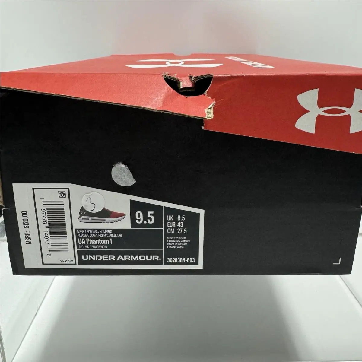 Under Armour shoes - Under Armour Phantom - Phantom - 3028384-603 - Red 8