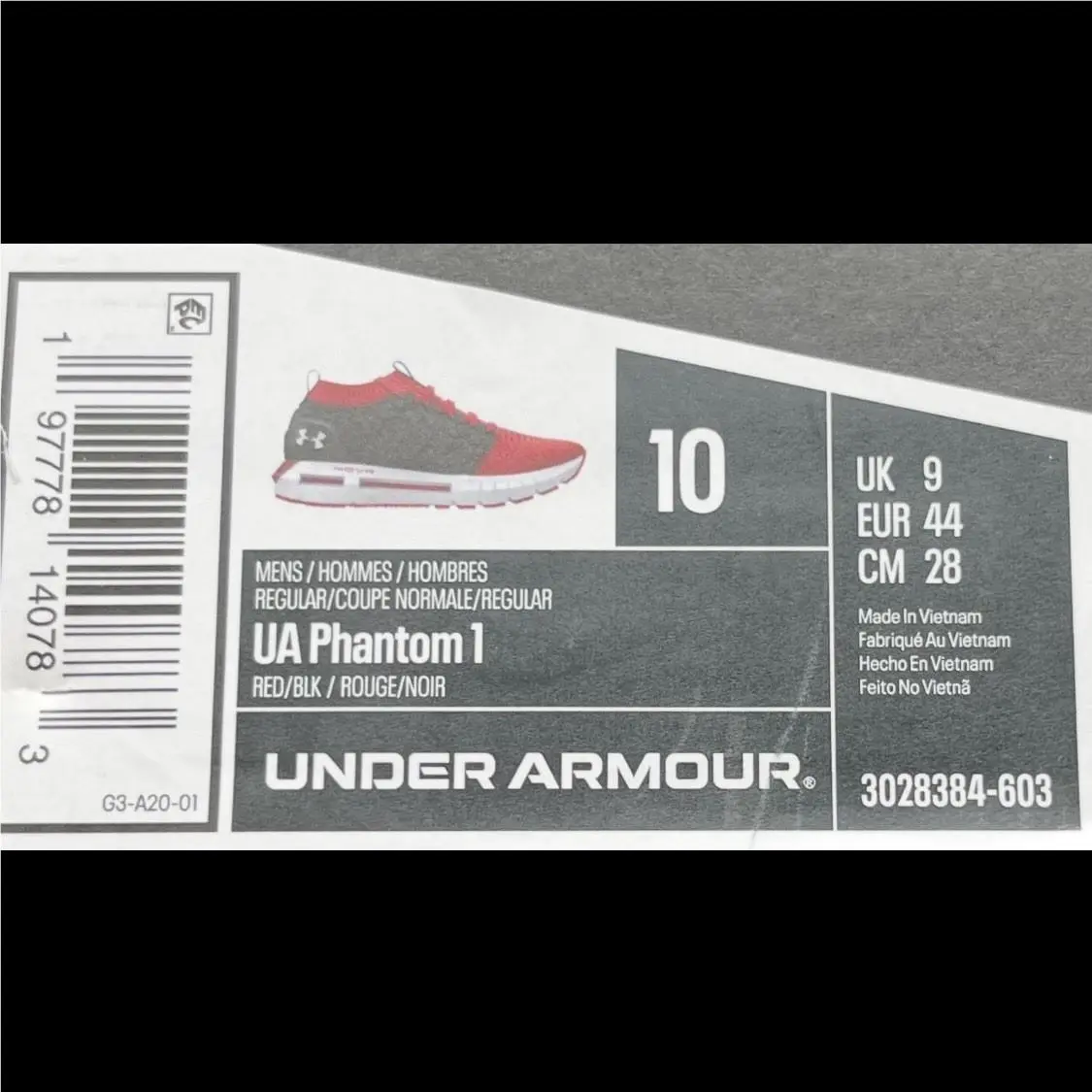 Under Armour shoes - Under Armour HOVR Phantom 1 - 3028384-603 - Red (UPC: 197778140769) 8