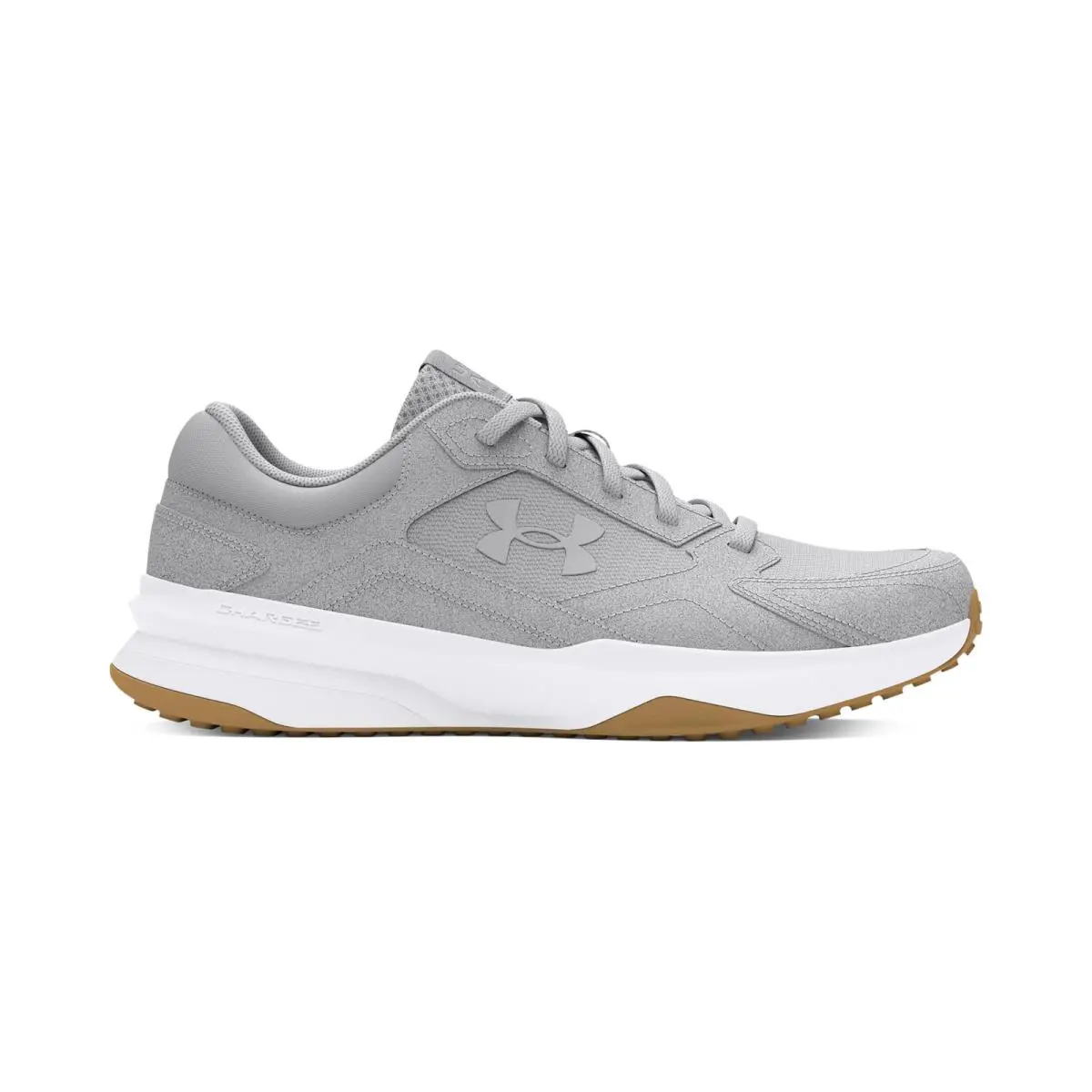 Under Armour Women`s Charged Edge Suede Halo Gray/white/halo Gray 10 US - (014) Halo Gray/White/Halo Gray