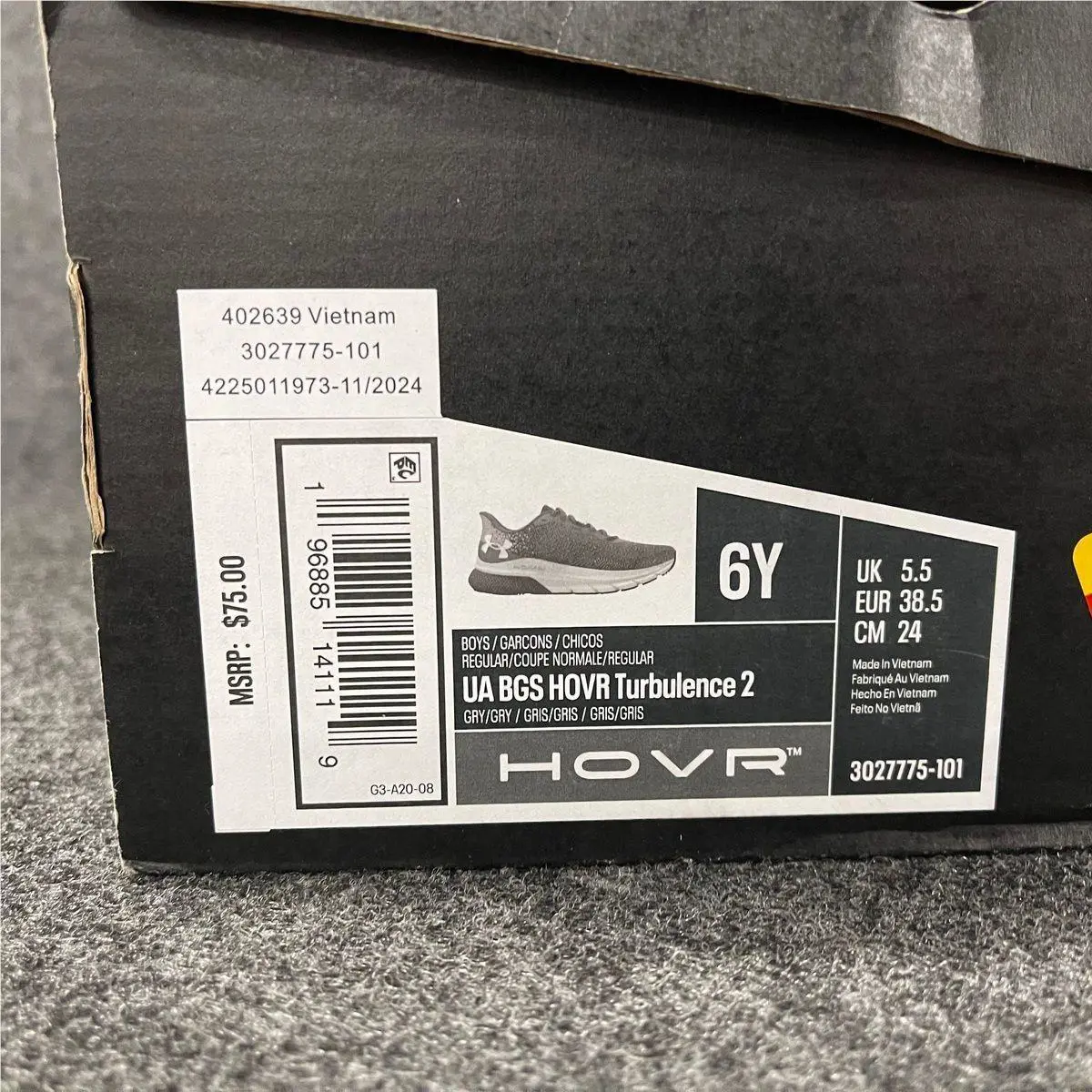 Under Armour shoes - vs-178474 - vs-178474 - Gray (UPC: 196885141119) 0