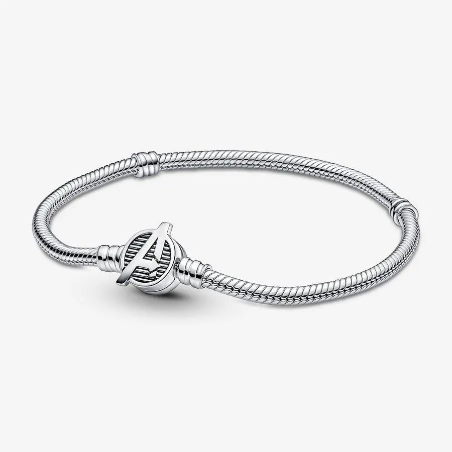 Pandora Marvel The Avengers Logo Clasp Chain Bracelet 590784C00-18