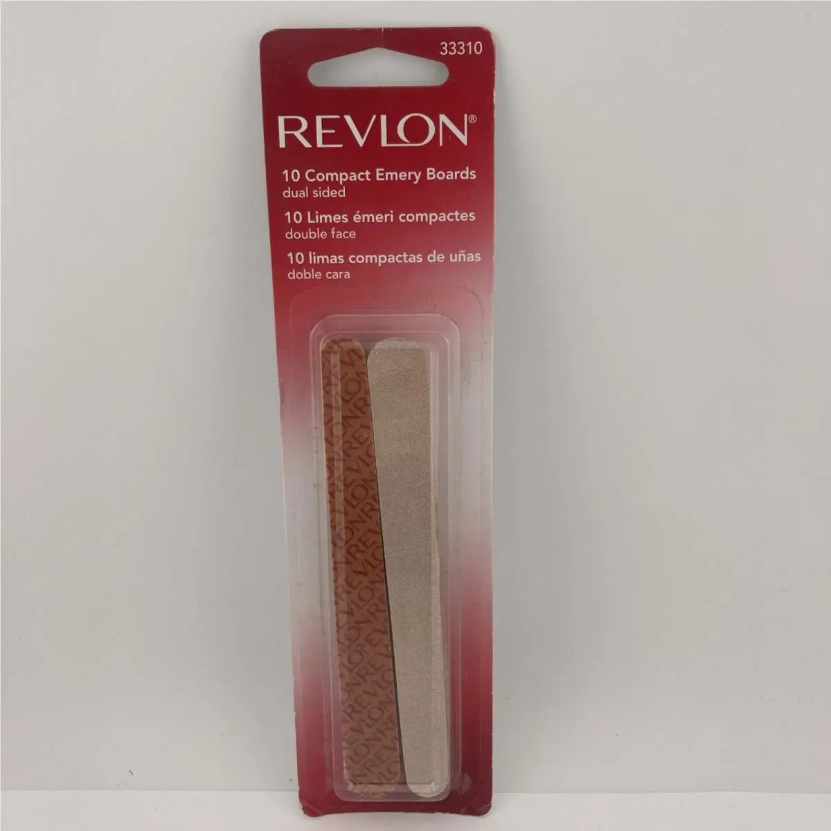 12 Revlon Compact Emery Boards Dual Sided 10 Per Pack Model 33310