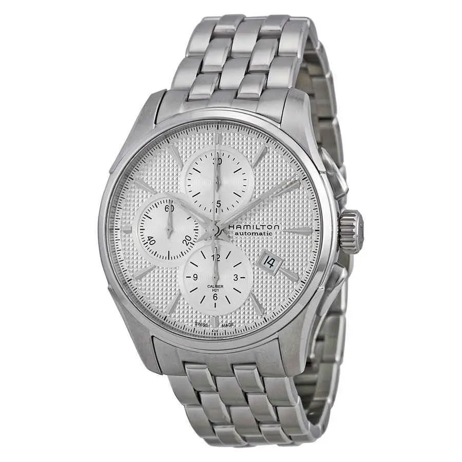 Hamilton Jazzmaster Automatic Chronograph Men`s Watch H32596151 - Silver / Skeleton, Dial: Silver, Band: Black